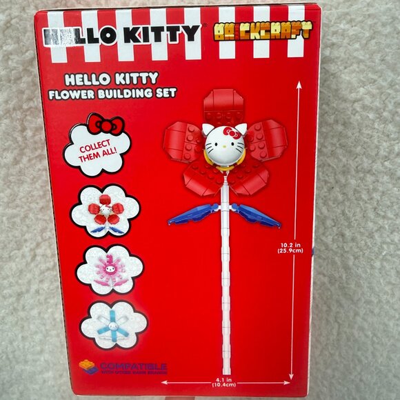 Hello Kitty Flower with Detailed face and Petals Included 74 Pieces Building set - Picture 2 of 2